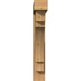 thumbnail image 2 of Ekena Millwork 7 1/2"W x 42"D x 48"H Merced Block Smooth Bracket w/ Offset Brace, Western Red Cedar, 2 of 25