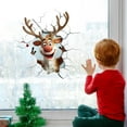 thumbnail image 7 of YWIYIUD 1PC Christmas Window Wall Stickers, 16inch Funny Wall Breaking Deer Window Stickers Christmas Living Room Decoration Christmas Door Stickers for Xmas Window Wall Refrigerator Decorations, 7 of 7