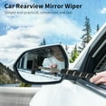 thumbnail image 2 of Wiper,Side Wiper Tool Rainy Windshield Mirror Portable Brush Window Car Tool Rearview Mirror Auto Mirror Rainy Weather Wiper Auto Portable Car Side Mirror, 2 of 7
