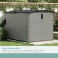 thumbnail image 3 of Suncast Durable Resin Horizontal Storage Shed with Floor Kit 4 ft x 6 ft x 4 ft, Multicolor, 3 of 9