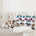 thumbnail image 4 of Ambesonne Nature Throw Pillow Cover 2 Pack, Vibrant Butterflies Set, 24", Multicolor, 4 of 5