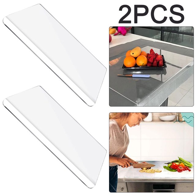 Tabla Cortar Rectangular Accesorios Transparentes Antideslizantes (40x45cm) 2 Uds.