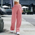 thumbnail image 4 of Jxximdong Cargo Pants for Women, Wide Leg Inside Drawstring Loose Sweatpants with Casual Loose Fit Fashion, Red Womens Casual Trousers, 4 of 8