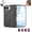Black, variant on Protective Wallet Case Compatible with iPhone Duo with Built-in Screen Protector, Foldable Phone Cover with Card Holder