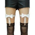 thumbnail image 3 of Women Butterfly Knot Garter Belt Punk Gothic Leg Harness Garters Anti-Slip Clips Elastic Thigh Ring Garter Adjustable, 3 of 5