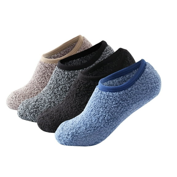 SKOLA Cozy Winter Fuzzy Women Socks Grip Slippers Fluffy House Non Skid Microfiber Socks
