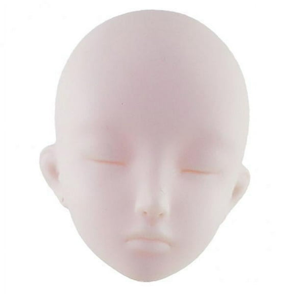 yotijay 5xVinyl Unpainted 1/3 Body Dolls Head Parts DIY for 60cm Doll 1