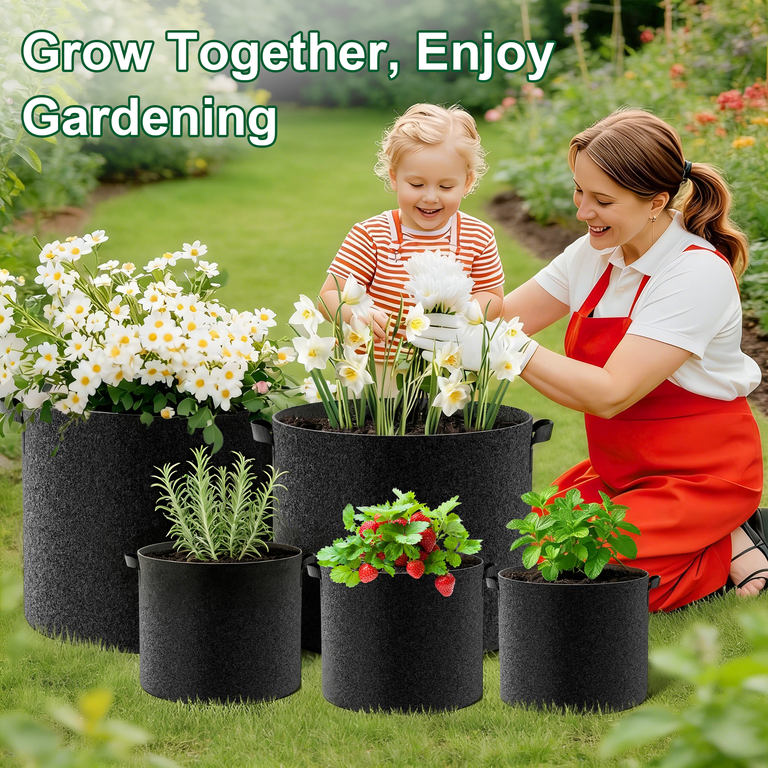 Xueyu 5-Pack 5 Gallon Grow Bags with Plant Labels photo 8
