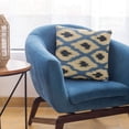 thumbnail image 6 of Plutus Brands Blue Plutus Color Stitched Dot Luxury Throw Pillow 22 in x 22in, Double Sided 22" x 22", 6 of 9