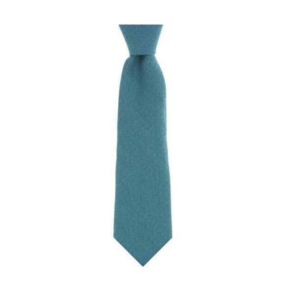 Michelsons of London Men's Teal Dotted Tie