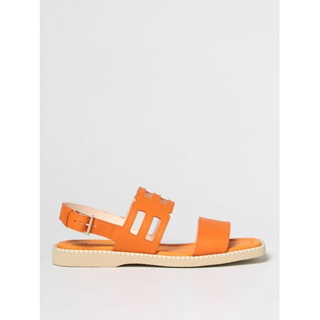 

Hogan Flat Sandals Woman Orange Woman