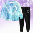 thumbnail image 2 of KPOPLK Toddler Baby Girl Clothes Pants Set Toddler Pullover Cute Print Long Sleeve Tops Fall Winter 2 Piece Outfits Size 7-8 Years, 2 of 9