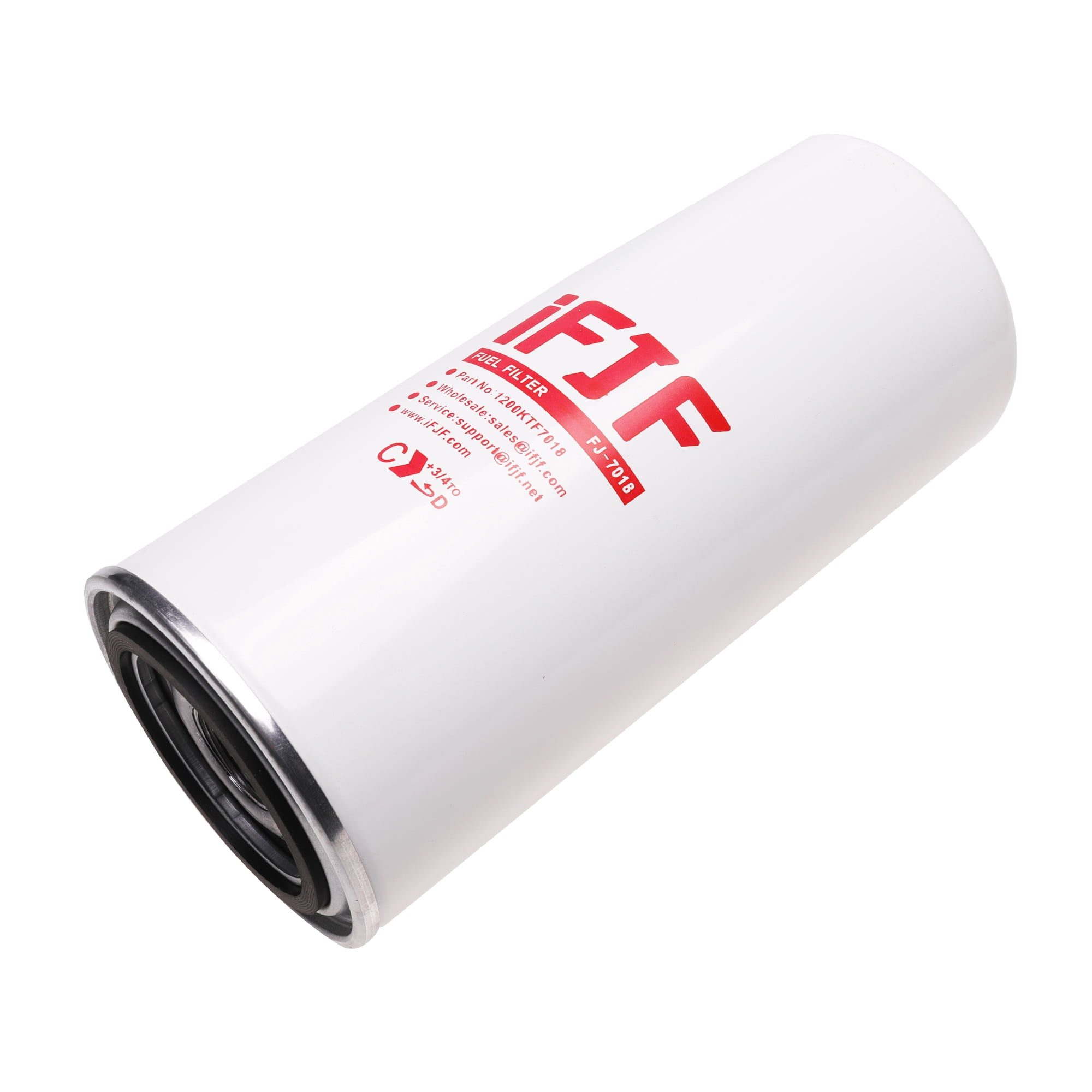 iFJF 1200KTF7018 Fuel Filter Spin-on Particulate for Transfer Pump FR112 FR1210G FR610G 18 GPM 3/4" with 1200KTG9075 Filter Head and 3/4” ST Elbow and 3/4 x 7” Nipple