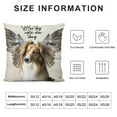 thumbnail image 5 of Qinduosi Watercolor Dog Decorative Throw Pillow Covers, Don't Always Have Wings Somtimes They Have Paws Cushion Covers Pillow Case for Sofa Car Bedroom Decor White, 5 of 5