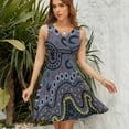 thumbnail image 7 of Australian Aboriginal Patterns Dress Fashion Beach Long Dresses Female Party Printed Sundress, 7 of 7
