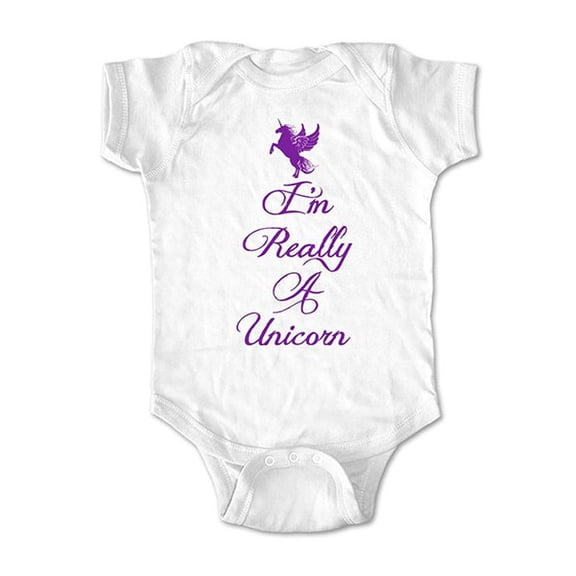 I'm really a Unicorn Design1 - wallsparks cute & funny Brand - baby one piece bodysuit - Great baby shower gift!
