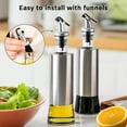 thumbnail image 5 of AGCAN Olive Oil Dispenser Bottle for Kitchen, Glass Oil and Vinegar Dispenser with Flip Top Pourer, 3 Pack, 7 oz/10 oz/17 oz, 5 of 8