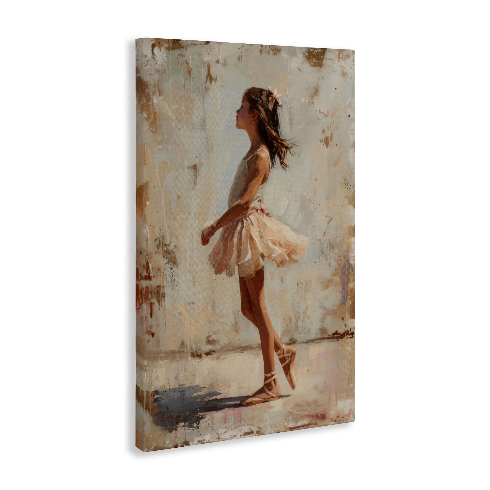Stupell Industries Ballerina in Soft Light Canvas Wall Art, design by Creative Studio