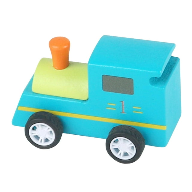 Coche de juguete en miniatura para niños, juguete educativo para edades tempranas, con tracción trasera, para motricidad fina y fricción. azul