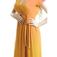 thumbnail image 3 of Vestido Largo Tipo Bata Cruazado Cintilla Formal Abierto THE DIFFERENT SOCIETY Side B collection Vestido largo, Tipo Bata con abertura y Tirante, Para Toda Ocasión., 3 of 4