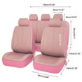 thumbnail image 2 of OTOEZ Universal PU Car Seat Cover Breathable 5 Seats Leather Full Set Waterproof Cushion for Sedan SUV Truck, 2 of 11