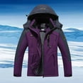thumbnail image 2 of WXLWZYWL Winter Coats for Women Plus Size Women'S Outdoor Sprint Coat with Plush and Thickened Windproof Cycling Warm Cotton Coat Hooded Coat, 2 of 5
