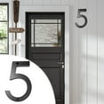 thumbnail image 2 of Hxlamzoo 5 Inch Black Modern Floating Acrylic House Number Sign - Pre-Drilled, Weatherproof, Customizable Address Plaque for Home & Office, 2 of 4