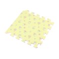thumbnail image 1 of 30cm Square EVA Yoga Mat Floor Interlocking Mat Show Floor Yoga Fitness Gym Exercise Mat (Rural Flowers, Yellow), 1 of 9