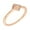 Rose Gold, variant on Lupine Collection Women's 18k Gold Plated Stackable Pyramid Fashion Ring