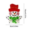 thumbnail image 3 of Soporte para escritorio Cgtredaw con pintura diamantes regalo para Niñas muñeco Nieve Navidad, 3 of 9