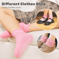 thumbnail image 3 of 12 Pairs Toddler Girls Ruffle Socks – Non-Slip Baby Grip Socks Soft Cotton Socks, Cute Grippy Frilly Socks for 1-3 Years, 3 of 6