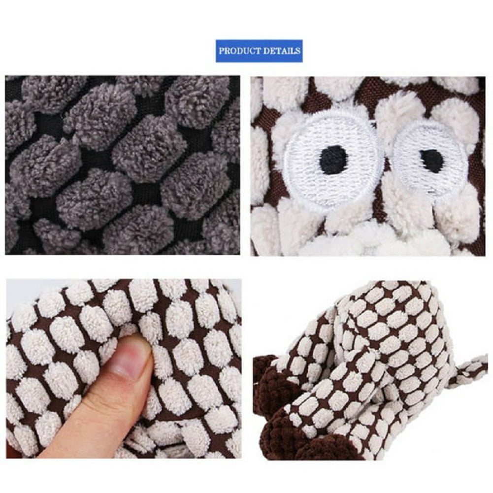 CSCHome Plush Dog Puppy Toys,Small Medium Dog Teeth Cleaning and Training Toys with Squeaky Puppy Toys for Aggressive Chewers 3PCS