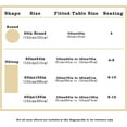 thumbnail image 4 of Ivory Tablecloth 60x84in for Rectangular Table Waterproof Table Cloths for Dining Room Indoor Outdoor Table Cloth, 4 of 5