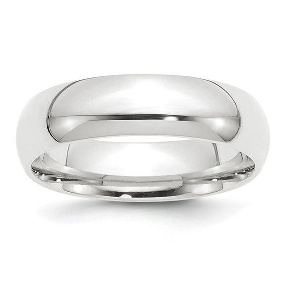 Auriga Platinum 6mm Comfort Fit Wedding Band Ring Size- 7 for Women