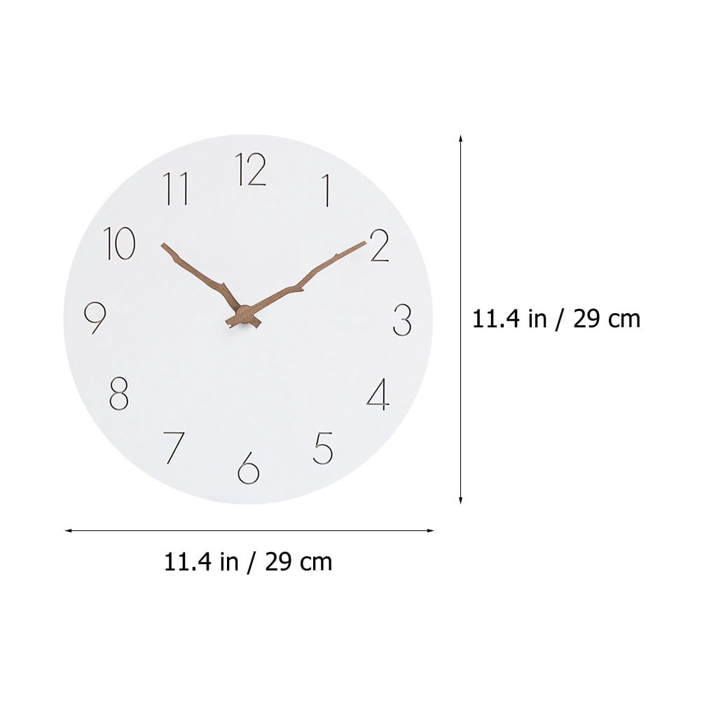 CRILSTYLEO Decorative Wall Clock for Living Room and Bedroom, MDF Material, Stylish Background Design, 1 Pack