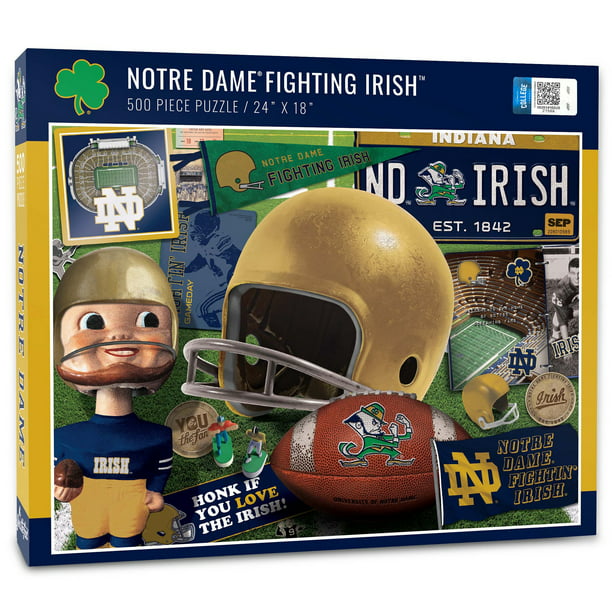 Notre Dame Fighting Irish 500 Piece, Notre Dame Football Shower Curtain