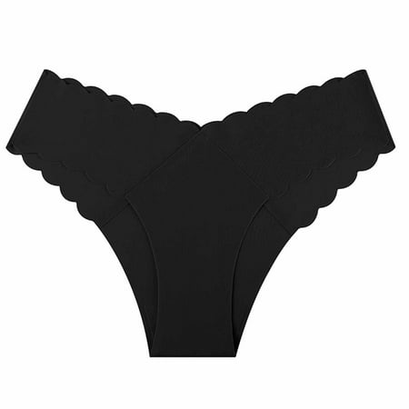 Bigersell Thong Underwear Women Clearance Cute Underwear Period Panty Style P-402 Spandex Shaping Panties Ladies Thongs Briefs High Waist Women s Panties Black XL