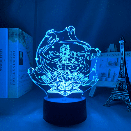 

Night Lights Gifts 3D Lamp with 16 Colors Changing Touch and Remote Control（Genshin-24）