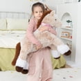 thumbnail image 3 of XC  Large Horse Stuffed Animal, Big Horse Plush Toy for Boy Girl, Ridable Stuffy Pony for Kid, Stuffed Pony Plush Pillow for Baby Shower, Easter Birthday Gifts Party Favor, 33 inches, Brown, 3 of 8