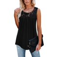 thumbnail image 2 of Viikei Tank Top for Women Sleeveless Tops Plus Size Sleeveless Lace Active Tank Tops Ruffle Loose Tunic Blouse Shirt Blouse, 2 of 6