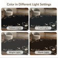 thumbnail image 7 of ODIKA 4'x6' Washable Area Rug Pet Friendly, Non-Shedding Black Beige Elegance with Floral Border Design Vintage Inspired Delicate Motifs and Dotted for Bedroom, Reading Nook, 7 of 7