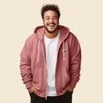 thumbnail image 4 of Dalix Panda Embroidered Zip Hoodie Fleece Long Sleeve Pocket Warm Soft Mens in Mauve 3XL XXX-Large, 4 of 5