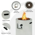thumbnail image 4 of Costway 16" Round Outdoor Propane Fire Pit w/Lava Rocks Waterproof Cover 30000 BTU Grey, 4 of 10