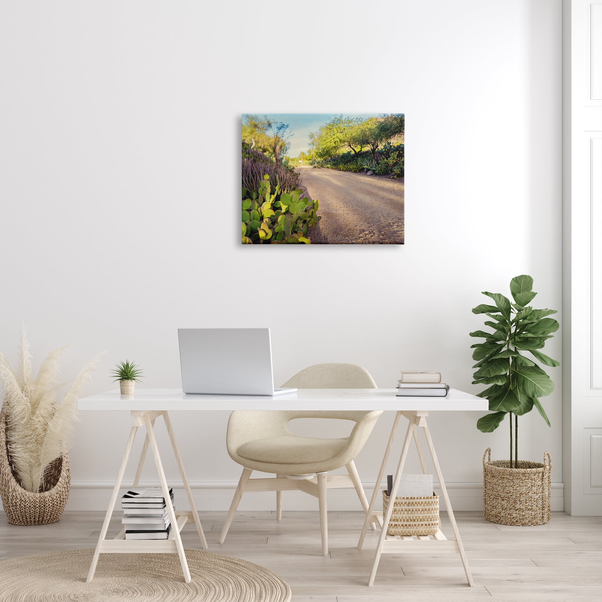 Stupell Industries Roadside Greenery Botanicals Arid Desert Cactus Plants Photograph Gallery Wrapped Canvas Print Wall Art, Design by Bill Carson Photography