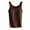 Brown, variant on Kovlvoll Built in Bra Tank Tops for Women Sleeveless Crew Neck Bottom Underwear Solid Color Ribbed T-Shirt Tanks