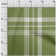 thumbnail image 2 of oneOone Silk Tabby Olive Green Fabric Check Sewing Craft Projects Fabric Prints By Yard 42 Inch Wide, 2 of 4