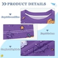 thumbnail image 2 of FORMRS Boys Rash Guard Short Sleeves Swim Shirt Quick Dry UPF 50+ Sun Protection, Sizes 3-12T, Halloween Purple Ghosts, 2 of 6