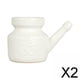 thumbnail image 1 of 2x Olla de Limpieza , Olla de Cerámica, Olla de Enjuague Nasal, Viaje, Portátil, Olla de Irrigador Nasal Duradera para Hombres, Mujeres, 2 piezas, 1 of 8
