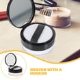 thumbnail image 4 of CIMAXIC Portable Empty Powder Case Mirror Loose Powder Container Makeup Case with Powder Puff (Black),2.56"X2.56"X1.57", 4 of 5