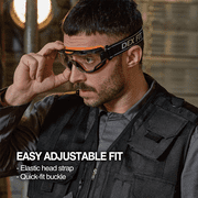 Muveen Protective Safety Goggles (SG220N): 30cm strap (Orange)